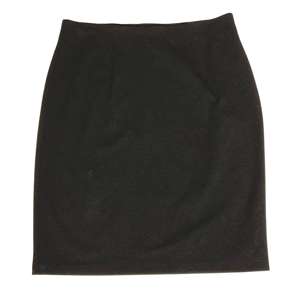 Eileen Fisher Women's‎ Large System Black Viscose Ponte Stretch Pencil Skirt L